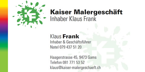 Kaiser Maler- und Gipsergeschäft Gams Kaiser Maler- und Gipsergeschäft Gams